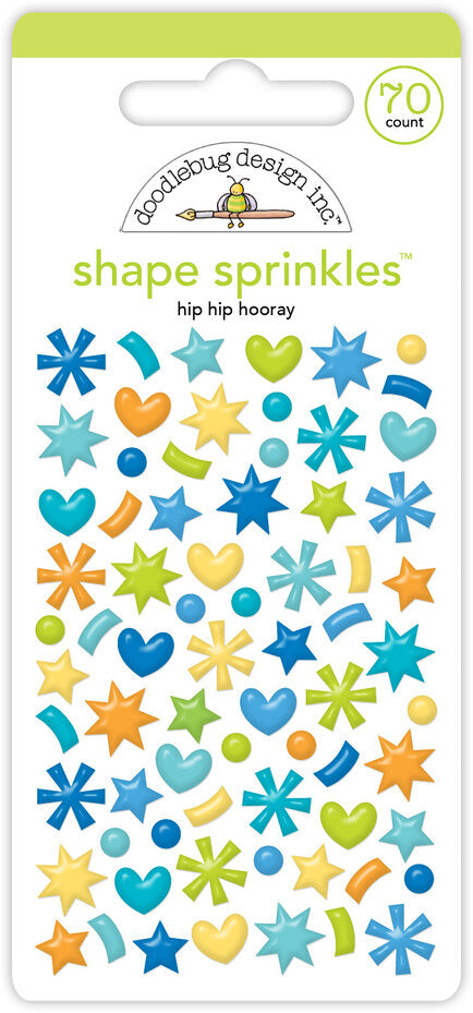 Doodlebug Design Balloons & Banners Shape Sprinkles Hip Hip Hooray (9178)