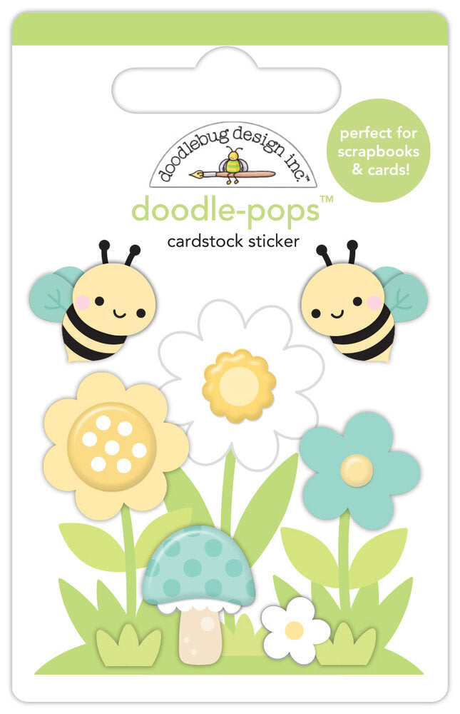 Doodlebug Design - Bee Happy Bee-Utiful Garden Doodle-Pops