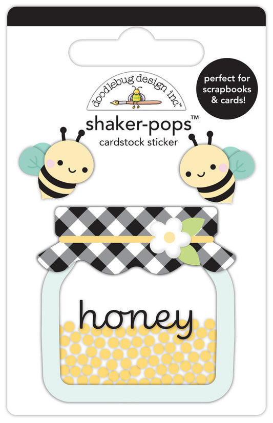 Doodlebug Design - Bee Happy Honey Bees Shaker-Pops