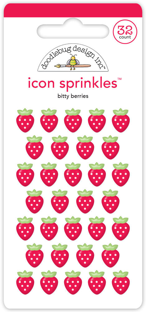 Doodlebug Design - Berry Sweet Bitty Berries Icon Sprinkles