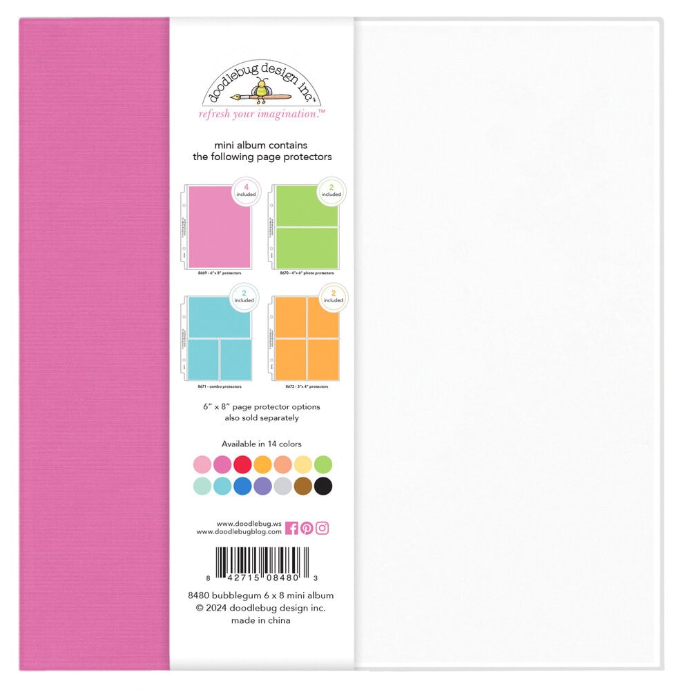 Doodlebug Design - 6x8" Album Bubblegum