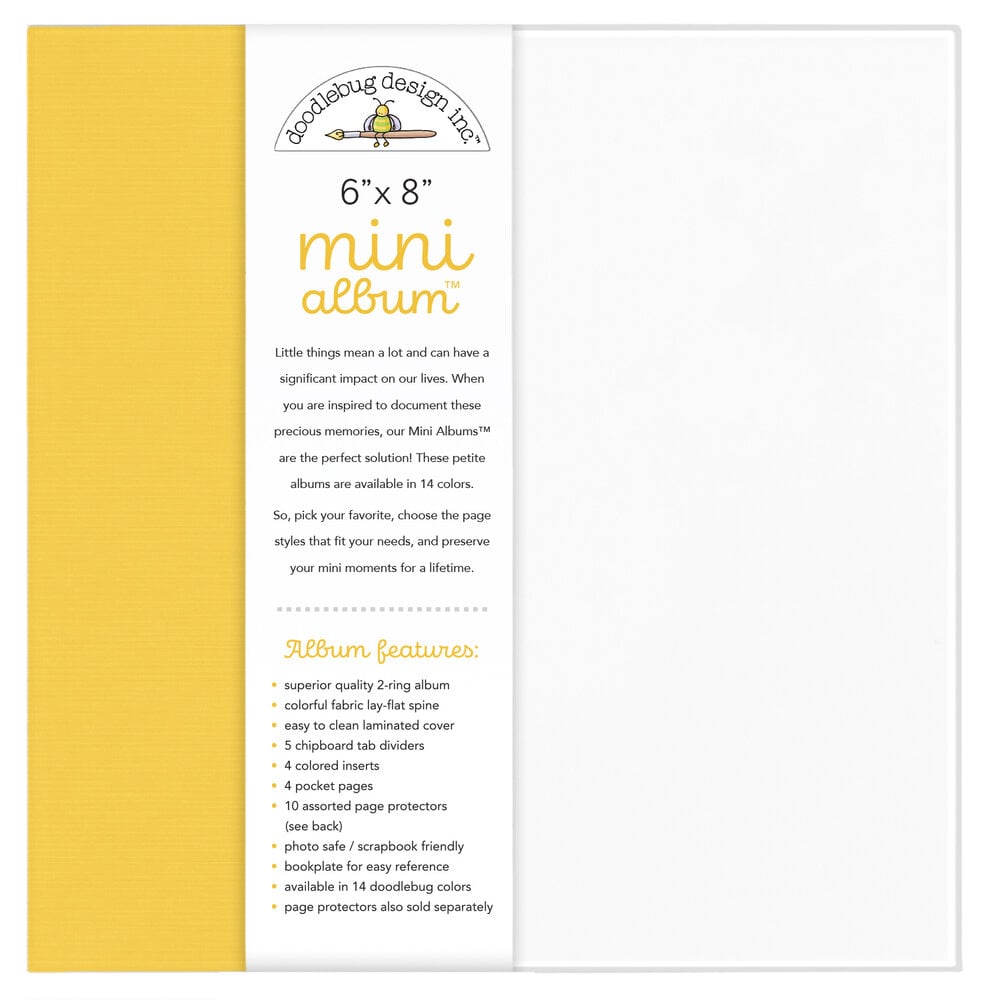 Doodlebug Design - 6x8" Album Bumblebee