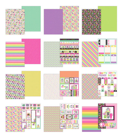 Doodlebug Design Color Me Crafty 6x8 Inch Paper Pad (9094)