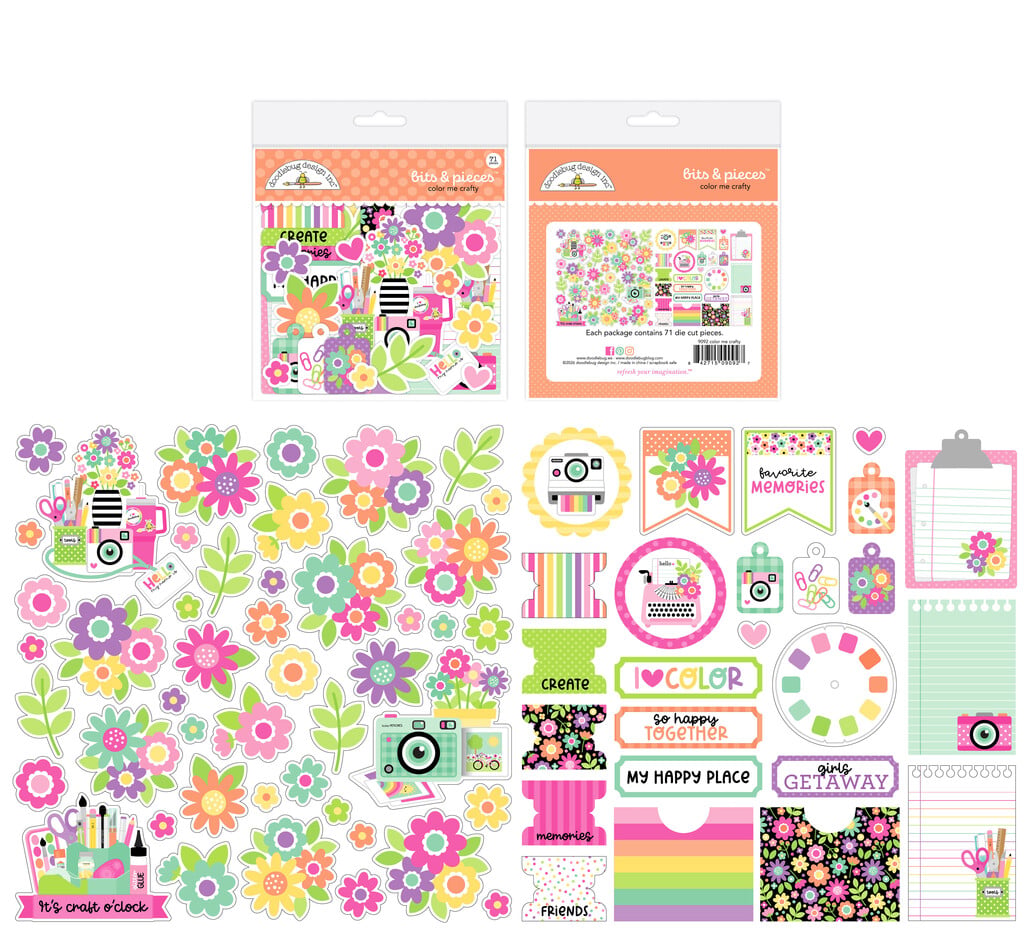 Doodlebug Design Color Me Crafty Bits & Pieces (9092)