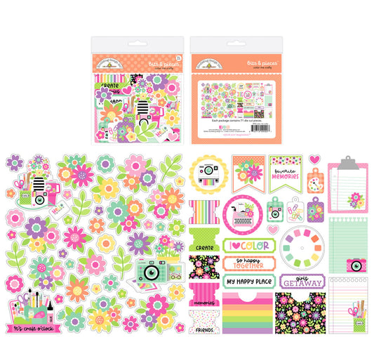 Doodlebug Design Color Me Crafty Bits & Pieces (9092)