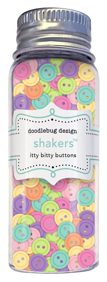 Doodlebug Design Color Me Crafty Itty Bitty Buttons Shakers (9075)