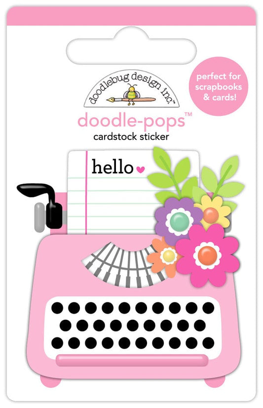 Doodlebug Design Color Me Crafty Just A Note Doodle-Pops (9066)