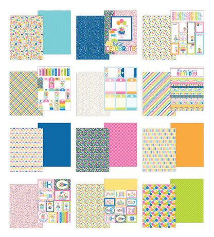 Doodlebug Design Cupcakes & Candles 6x8 Inch Paper Pad (9154)