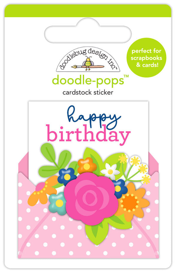 Doodlebug Design Cupcakes & Candles Doodle-Pops Birthday Greetings (9132)