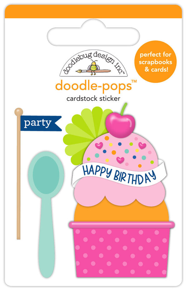 Doodlebug Design Cupcakes & Candles Doodle-Pops Sundae Sprinkles (9130)