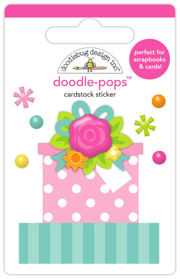 Doodlebug Design Cupcakes & Candles Doodle-Pops Wrapped in Ribbons (9129)