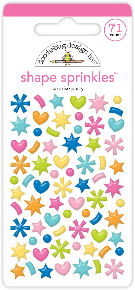 Doodlebug Design Cupcakes & Candles Shape Sprinkles Surprise Party (9126)