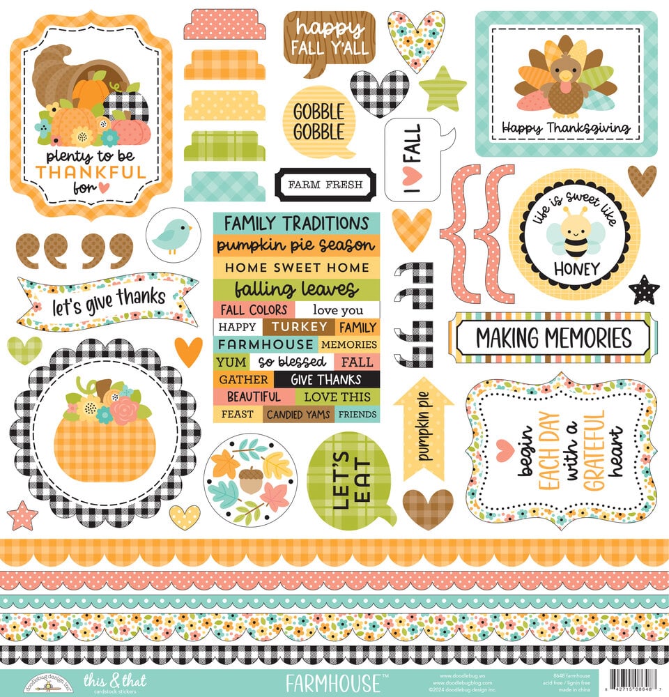 Doodlebug Design - Farmhouse Paper Pack 12x12"