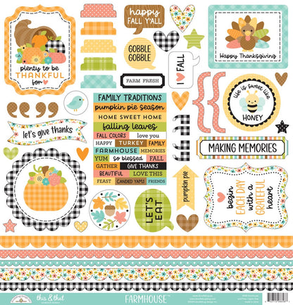 Doodlebug Design - Farmhouse Paper Pack 12x12"