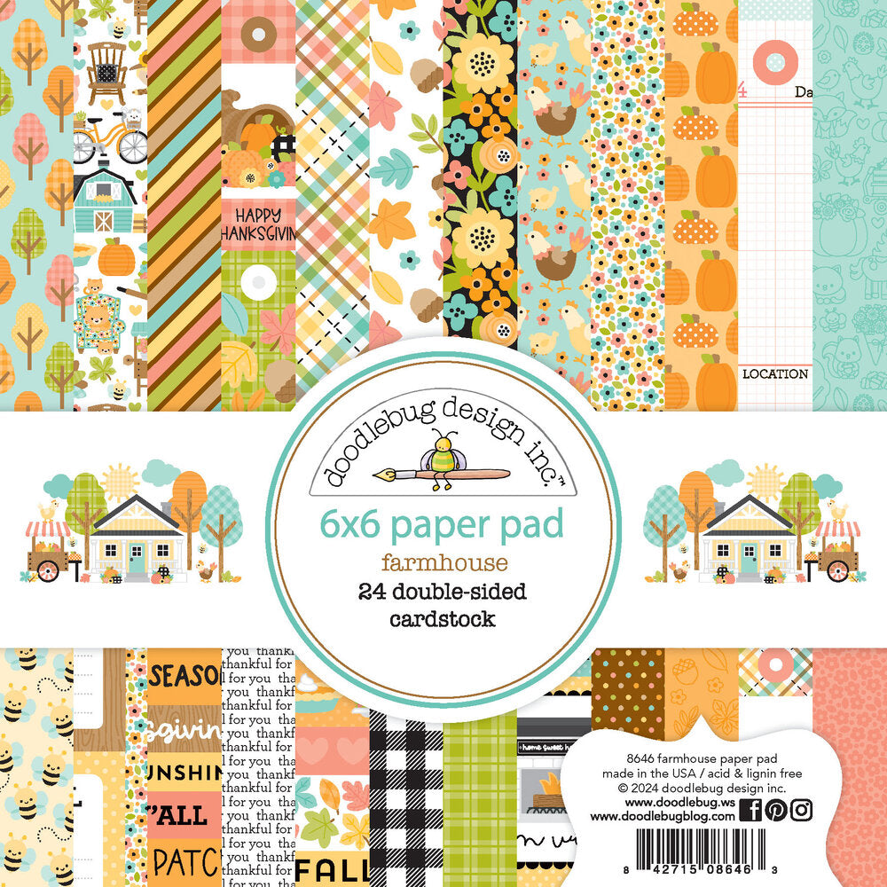 Doodlebug Design - Farmhouse Paper Pad 6x6"