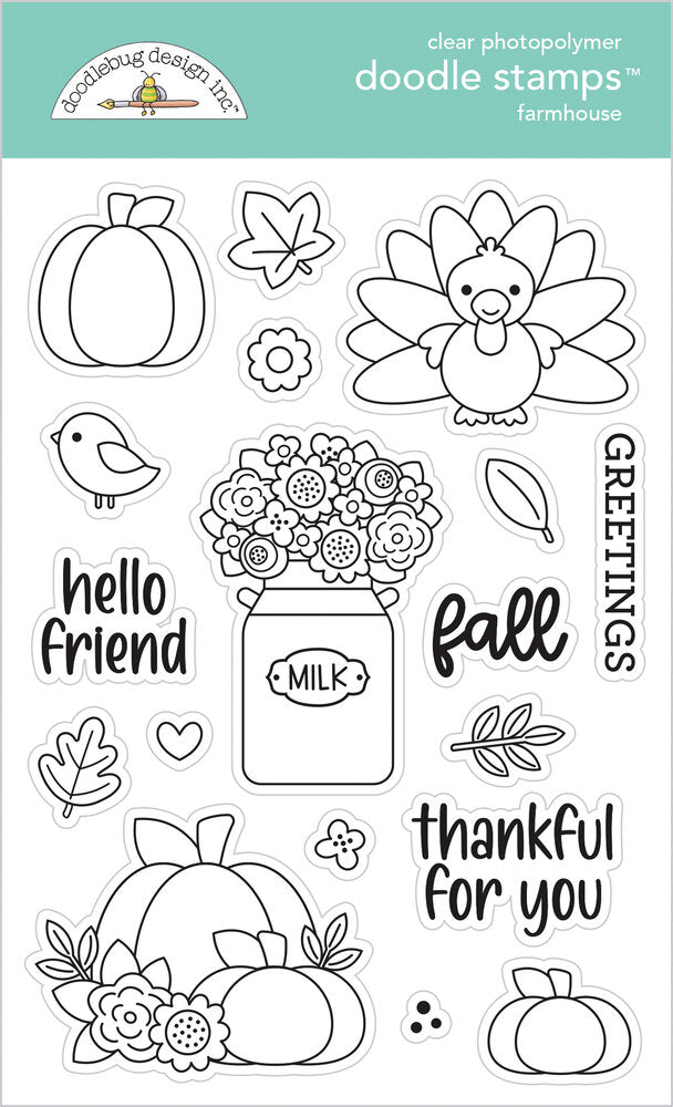 Doodlebug Design - Farmhouse Doodle Stamps