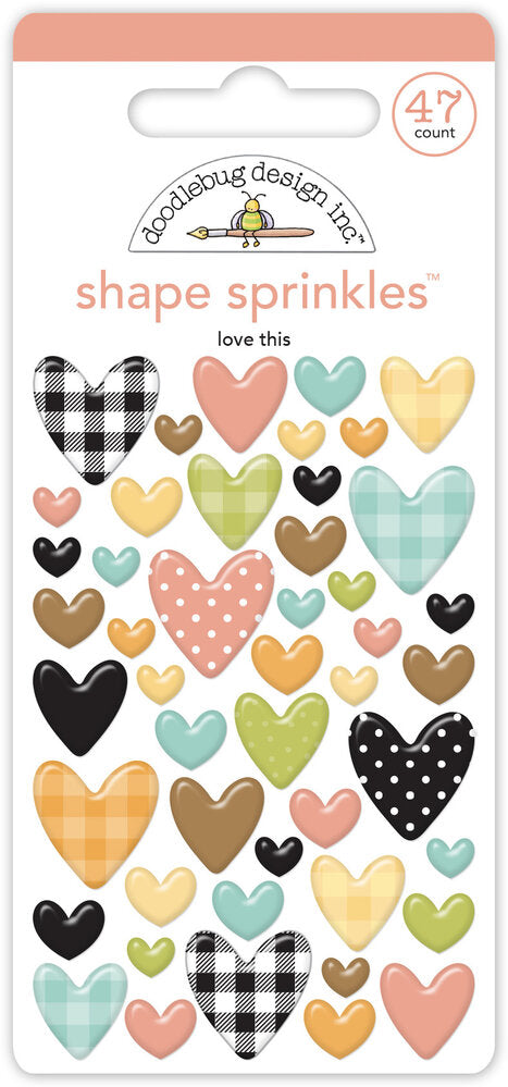 Doodlebug Design - Farmhouse Love This Shape Sprinkles