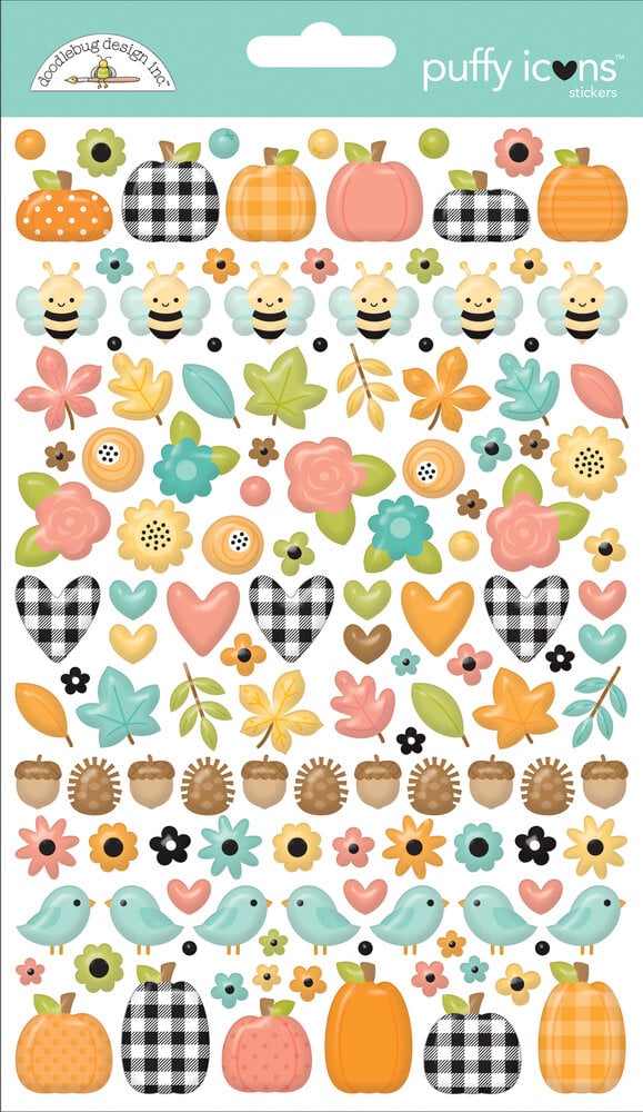 Doodlebug Design - Farmhouse Puffy Icons Stickers