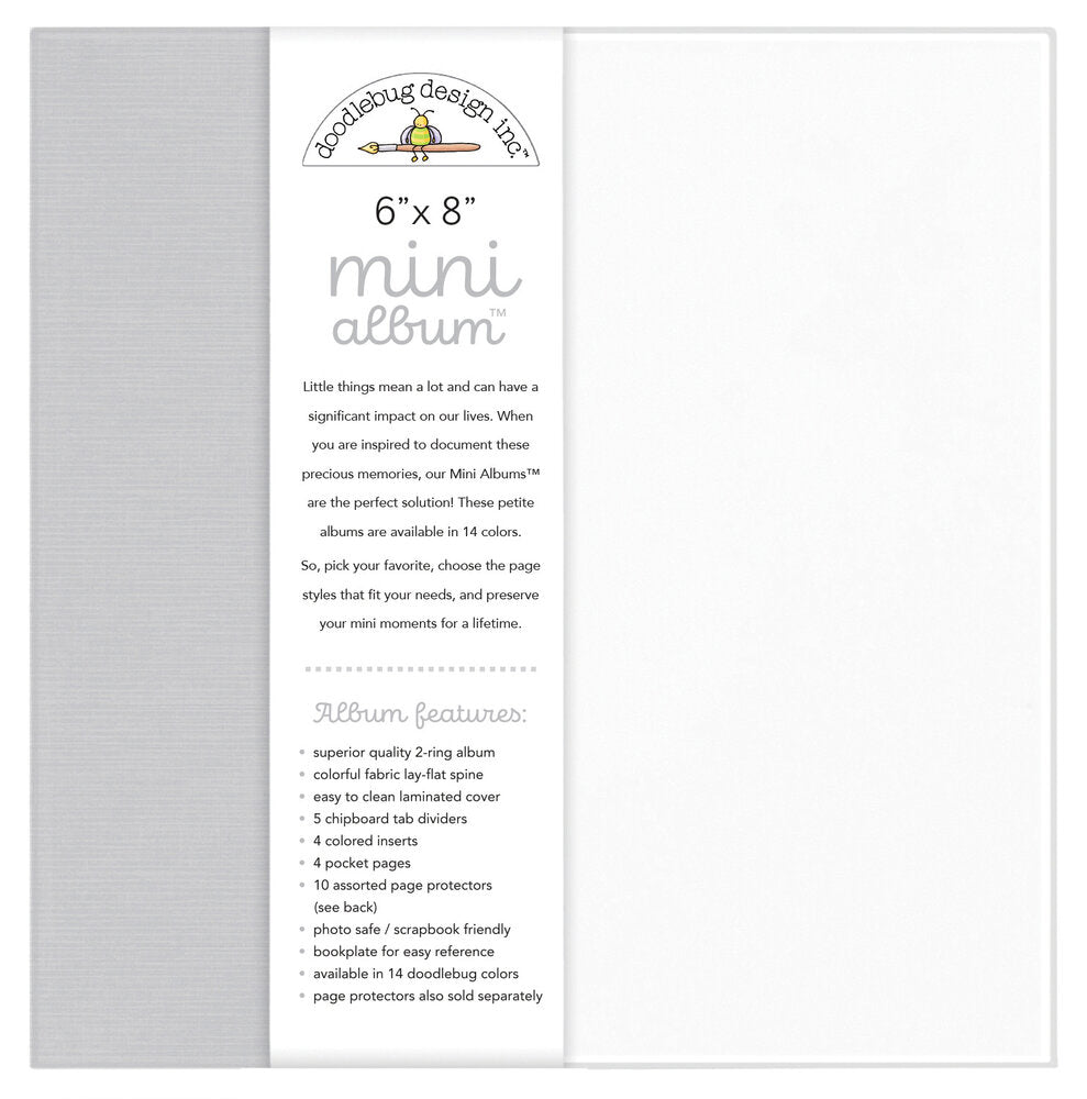 Doodlebug Design - 6x8" Album Gray