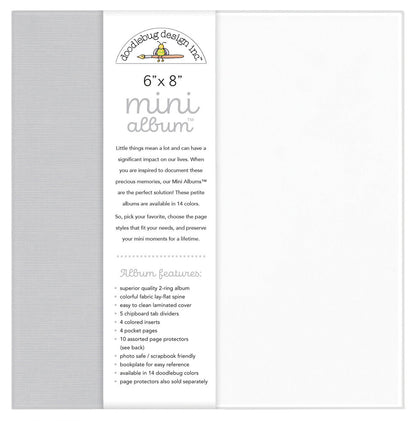 Doodlebug Design - 6x8" Album Gray