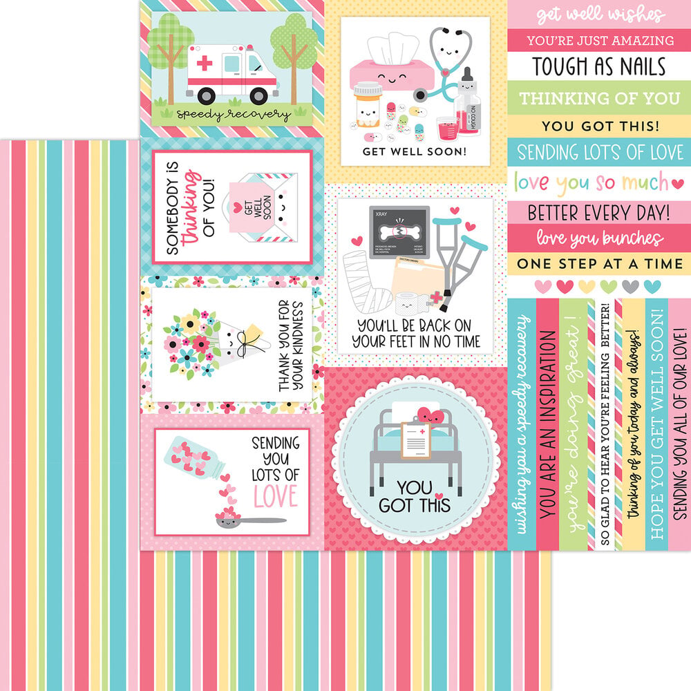 Doodlebug Design - Happy Healing Paper Pack 12x12"