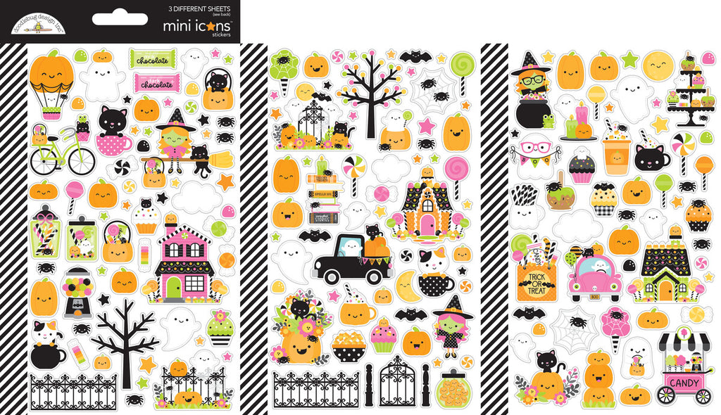 Doodlebug Design - Hey Pumpkin Mini Icons Stickers