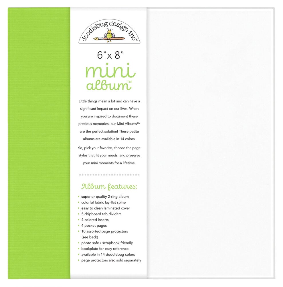 Doodlebug Design - 6x8" Album Limeade