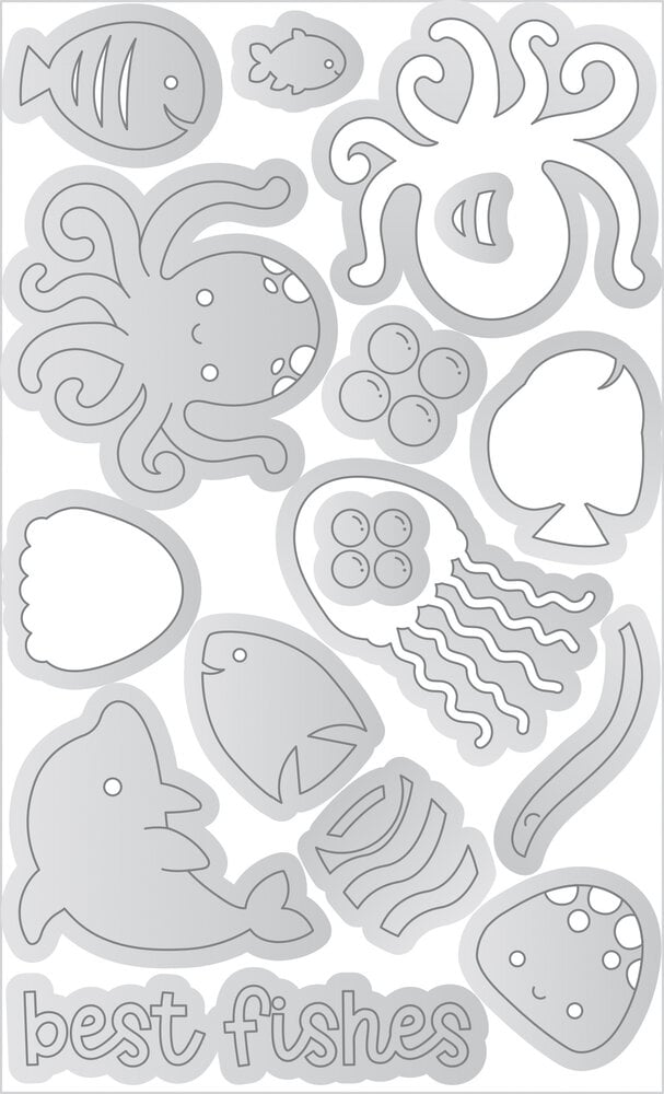Doodlebug Design - Summer Fun Best Fishes Doodle Cuts