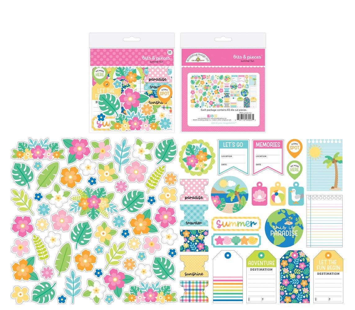 Doodlebug Design - Summer Fun Bits & Pieces
