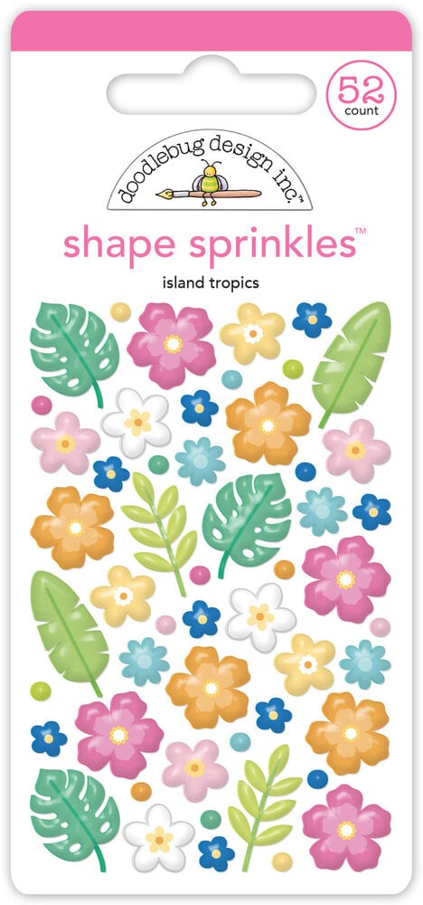 Doodlebug Design - Summer Fun Island Tropics Shape Sprinkles