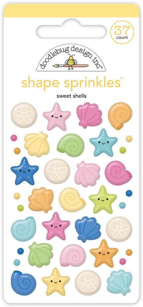 Doodlebug Design - Summer Fun Sweet Shells Shape Sprinkles