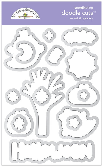 SET DEAL: Doodlebug Design - Sweet & Spooky Doodle Stamps + Metal Dies