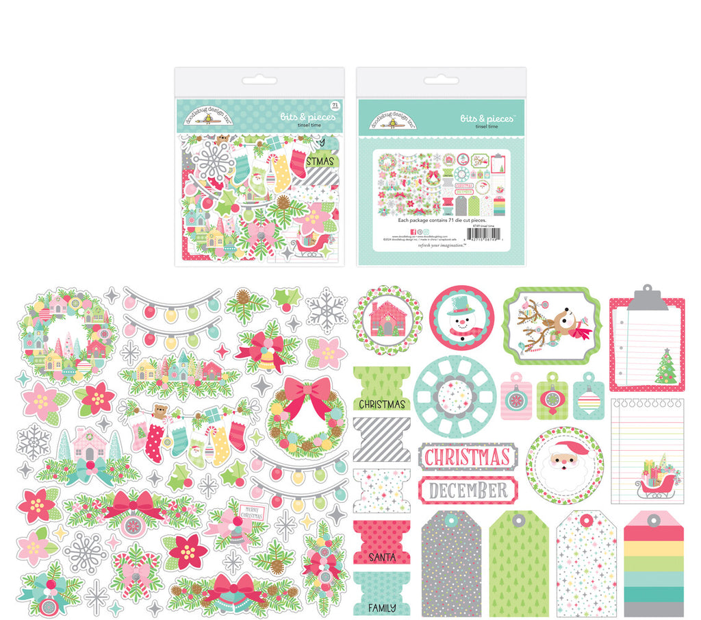 Doodlebug Design - Tinsel Time Bits & Pieces