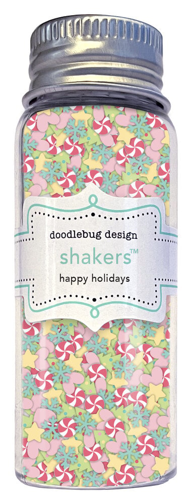 Doodlebug Design - Tinsel Time Happy Holidays Shakers