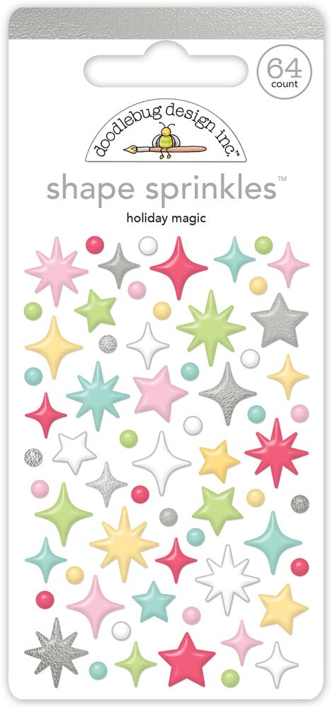 Doodlebug Design - Tinsel Time Holiday Magic Shape Sprinkles