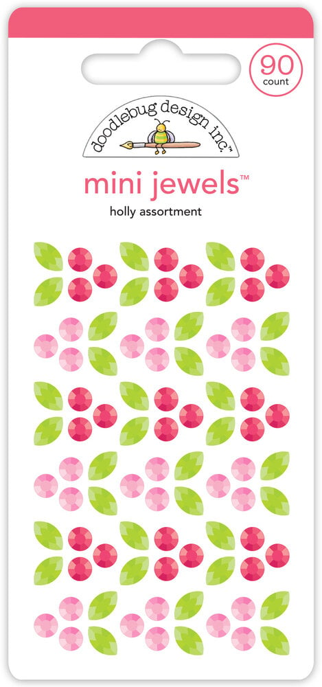 Doodlebug Design - Tinsel Time Holly Assortment Mini Jewels