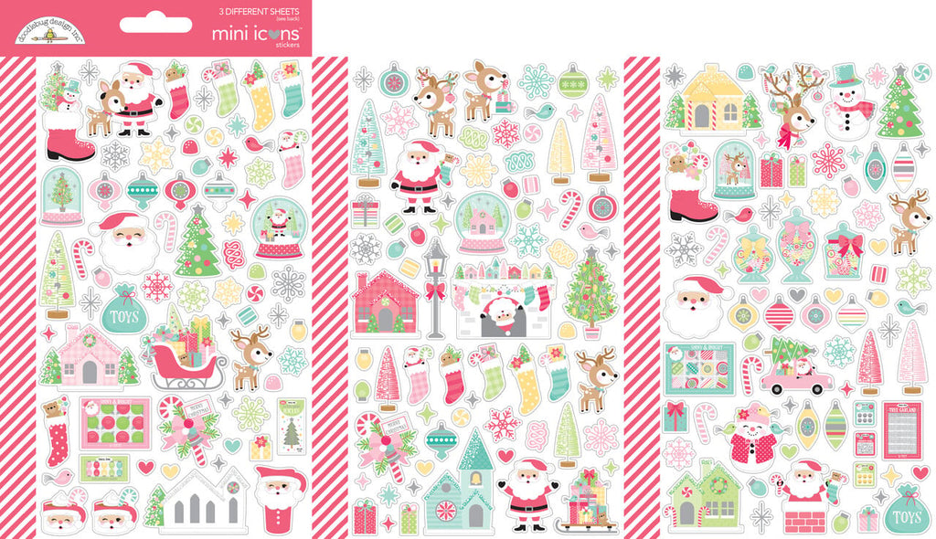 Doodlebug Design - Tinsel Time Mini Icons Stickers