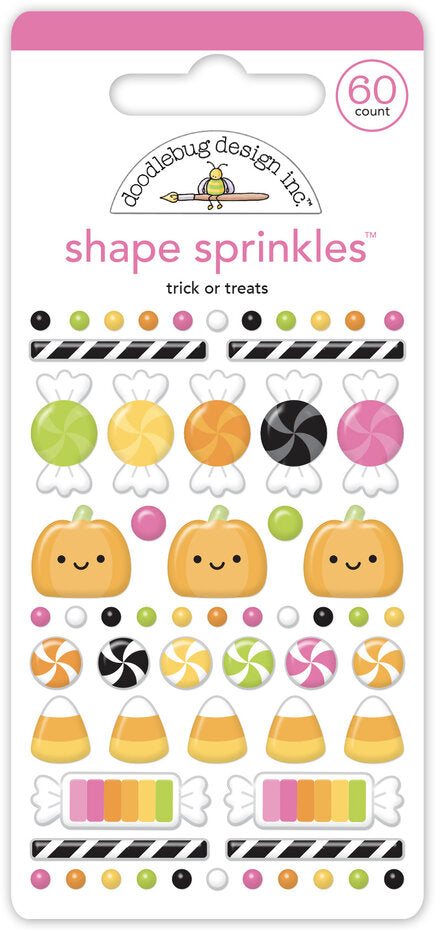 Doodlebug Design - Trick Or Treats Shape Sprinkles