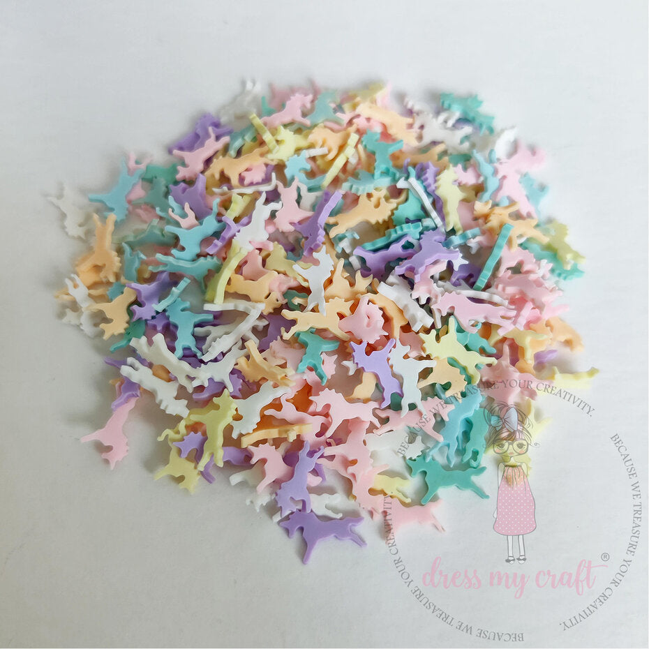 Dress My Craft - Shaker Slices Pastel Unicorns