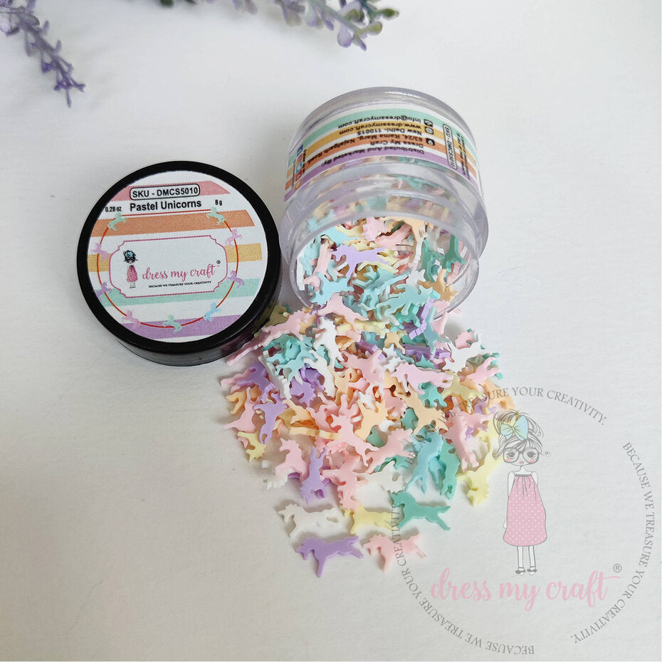 Dress My Craft - Shaker Slices Pastel Unicorns