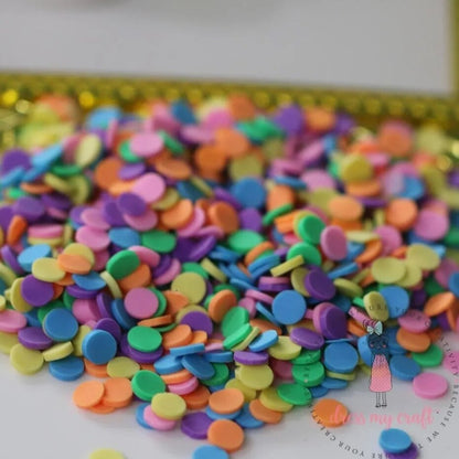 Dress My Craft - Shaker Slices Rainbow Confetti