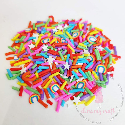 Dress My Craft - Shaker Slices Rainbow Party