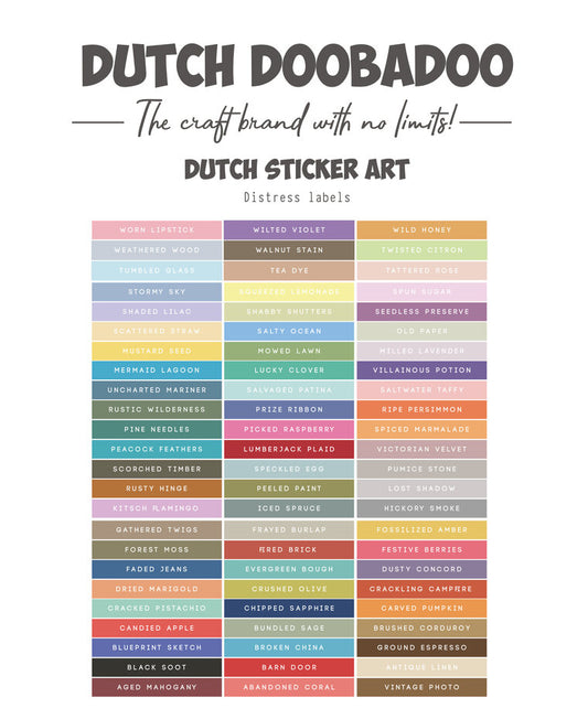 Dutch Doobadoo - Dutch Sticker A4 Distress Oxide Strips