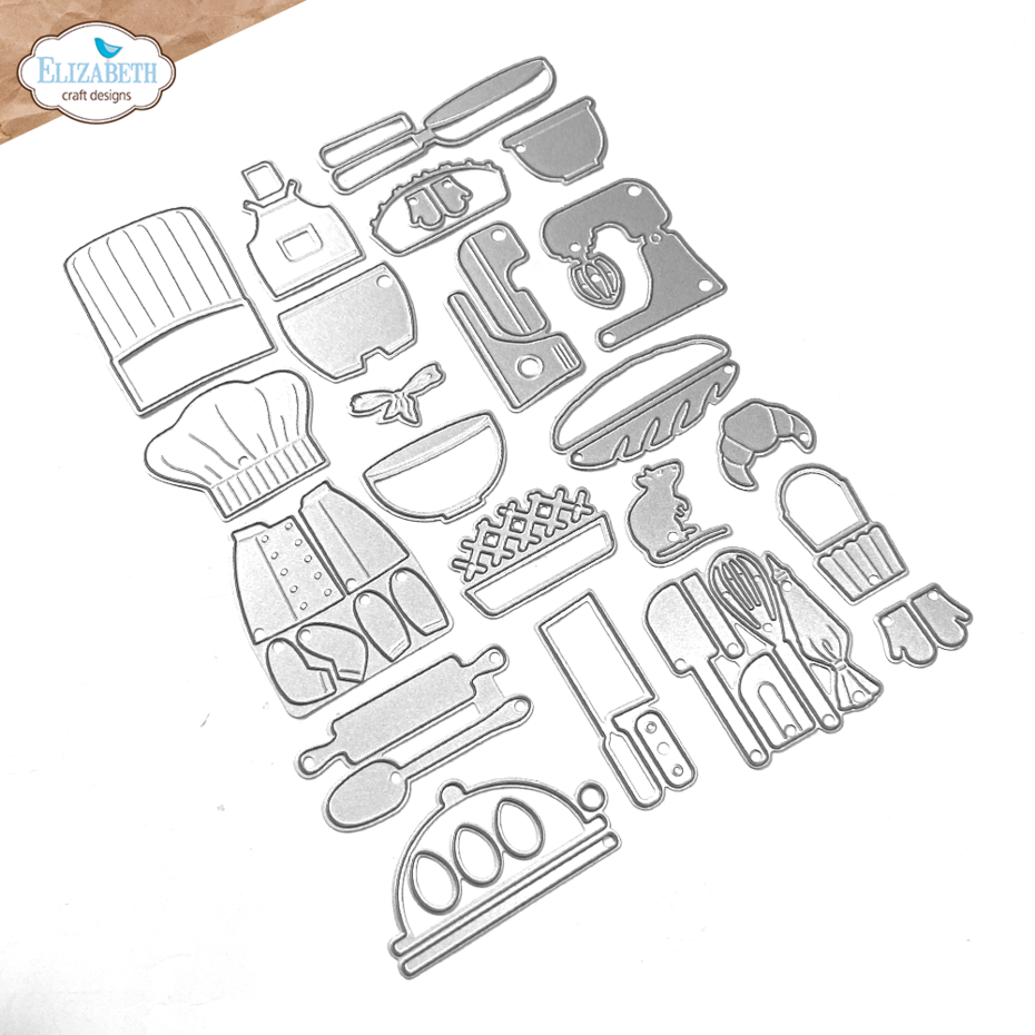 Elizabeth Craft Designs - Living it Up Dies Baking Accessories