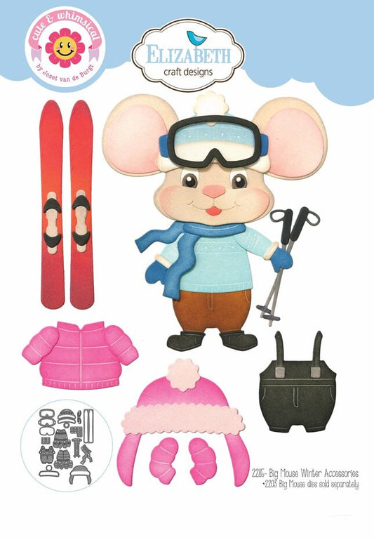Elizabeth Craft Designs - Living It Up Big Mouse Winter Accessories