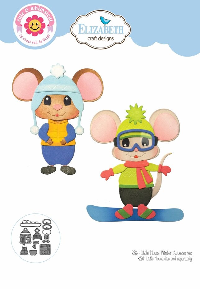 Elizabeth Craft Designs - Living It Up Little Mouse Winter Accessories