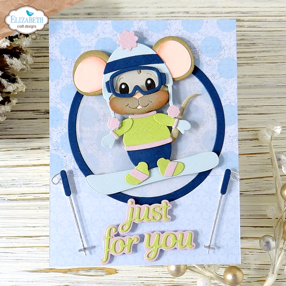 Elizabeth Craft Designs - Living It Up Little Mouse Winter Accessories