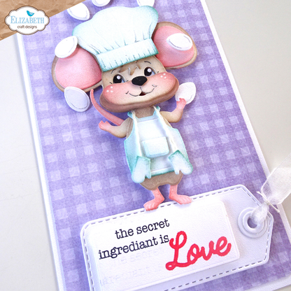 Elizabeth Craft Designs - Living it Up Stamps In the Kitchen Sentiments