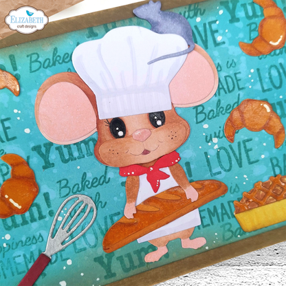 Elizabeth Craft Designs - Living it Up Stamps In the Kitchen Sentiments