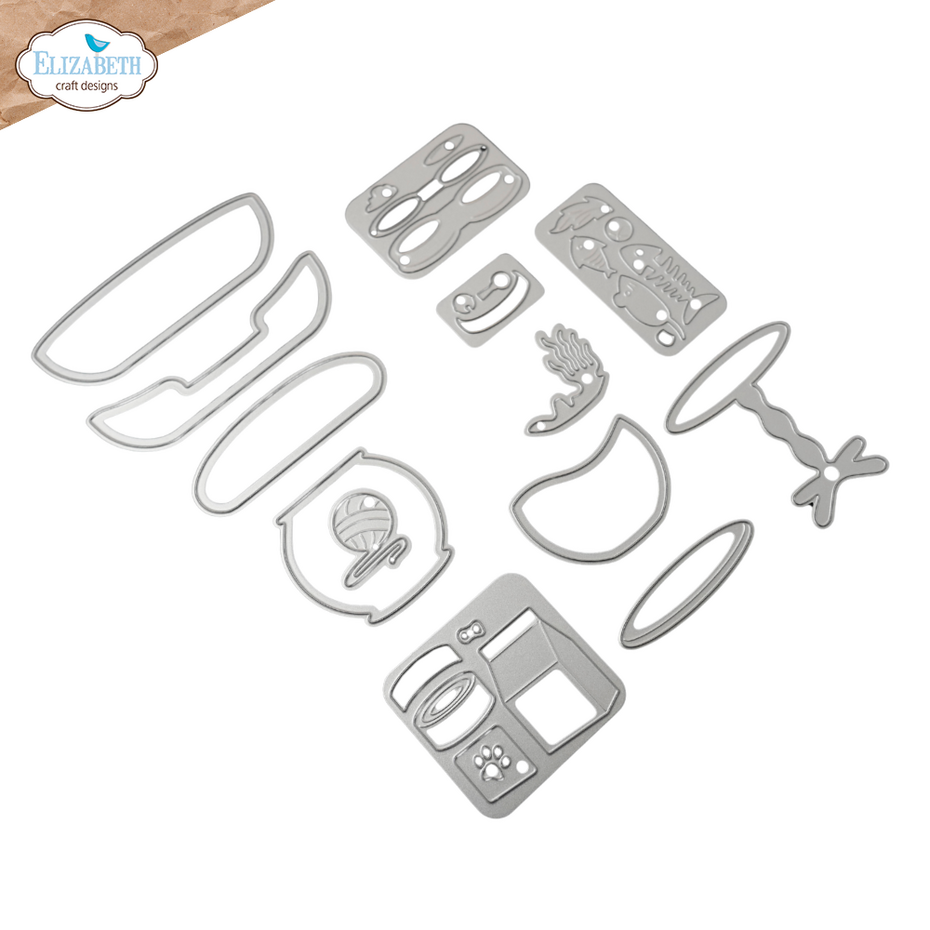 Elizabeth Crafts Designs - Meet the Cats Die Cat Accessories